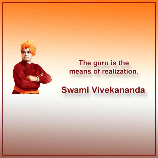 The guru is the means of realization. 